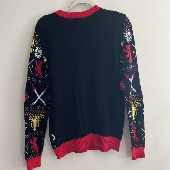 Game of Thrones Christmas Sweater Joy to Realm Mens S Holiday Ugly Fandom Party - Picture 5 of 5